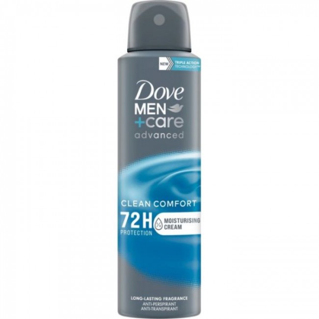 Unilever Dove Men Care Advanced Care Clean Comfort Spray 150 Ml