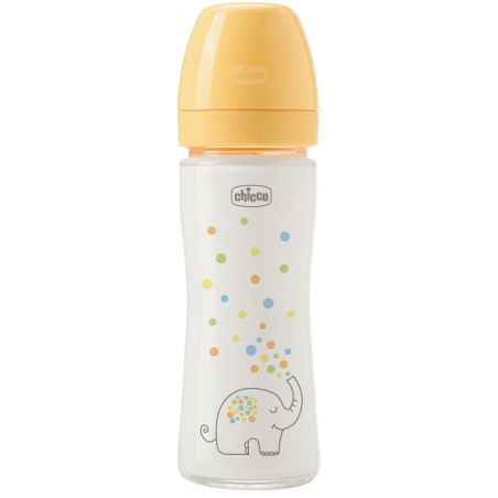 Chicco Biberon Perfect Glass Unisex Silicone Da 240 Ml