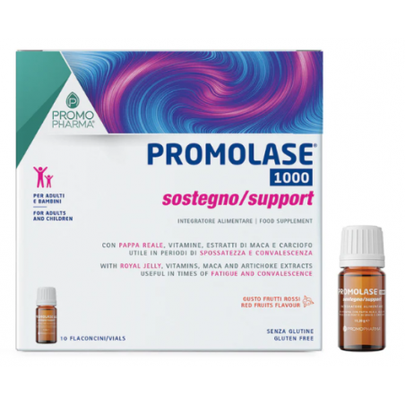 Promopharma Promolase 1000 Sostegno 10 Flaconcini Da 8 Ml