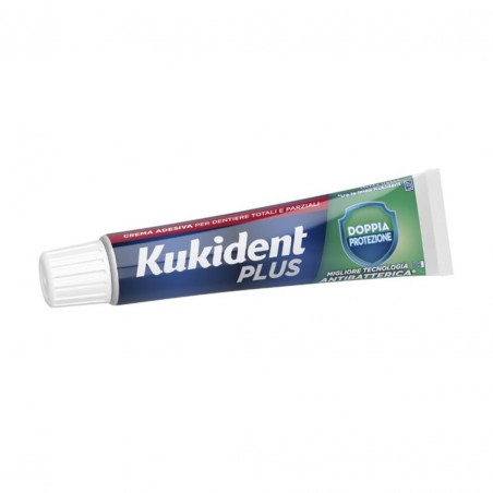 40g di Kukident Plus Doppia Protezione Crema Adesiva Dentiere