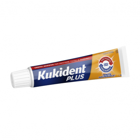 65g di Kukident Plus Doppia Azione Crema Adesiva Dentiere