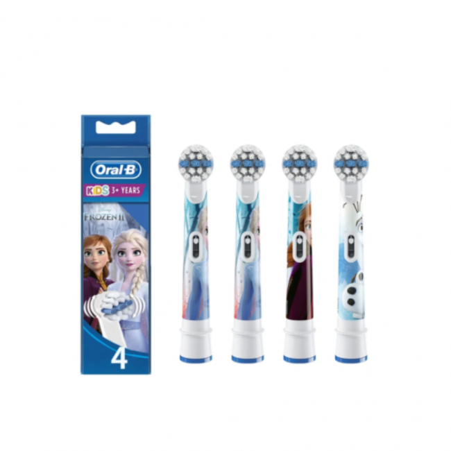 4 Pezzi di Testine per Spazzolino Elettrico per OralB Kids Frozen II