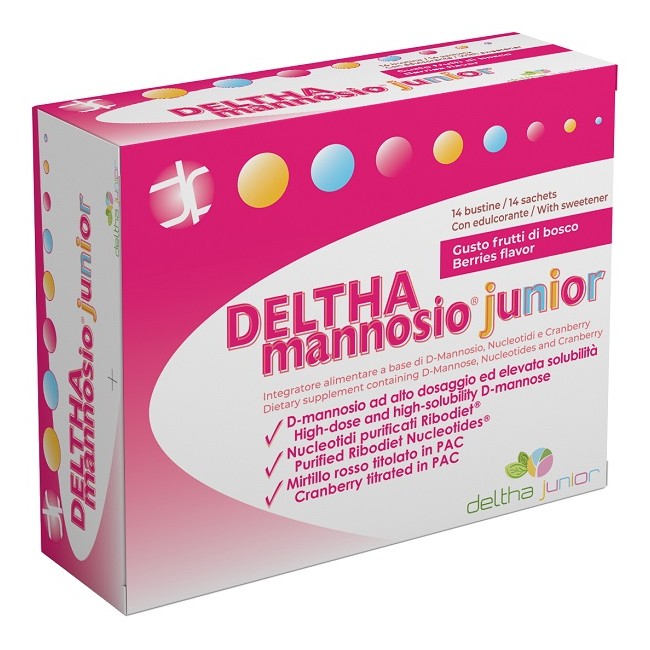 Deltha Pharma Deltha Mannosio Junior 14 Bustine