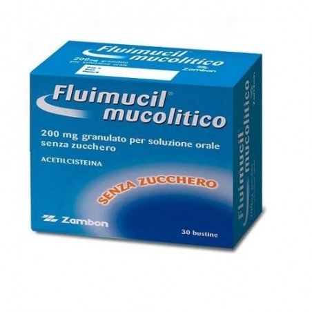 Zambon Fluimucil Mucolitico 200 Mg Granulato Per Soluzione Orale Senza Zucchero N-acetilcisteina