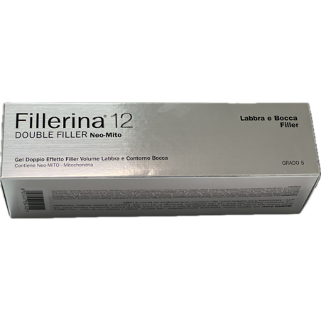 Fillerina 12 Double Filler Neo Mito Labbra E Bocca Gel Base Grado 5 Dispenser Lip Massage Tip