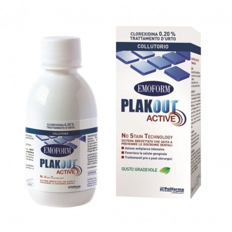 200ml di Collutorio Antiplacca da Plakout Active Clorexedina 0,20%