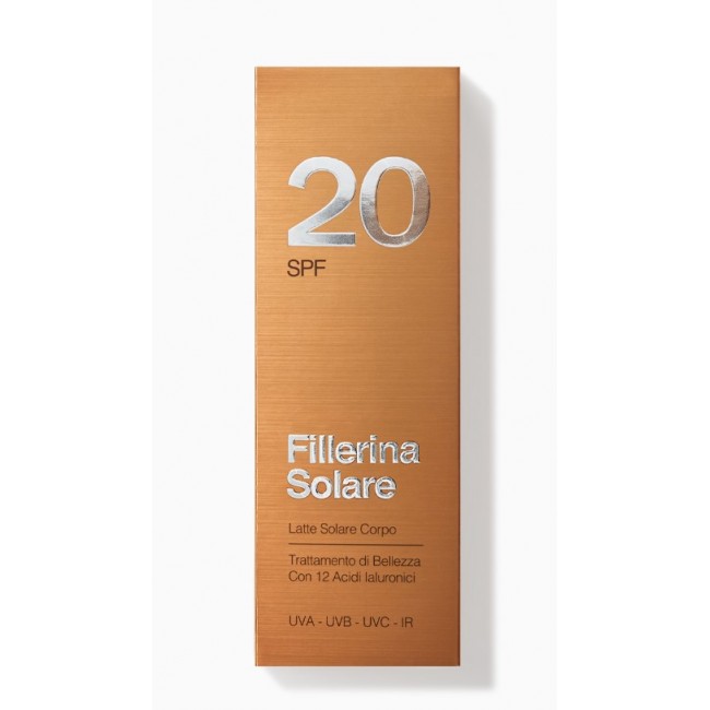 flacone 150 ml protezione solare corpo spf 20 fillerina