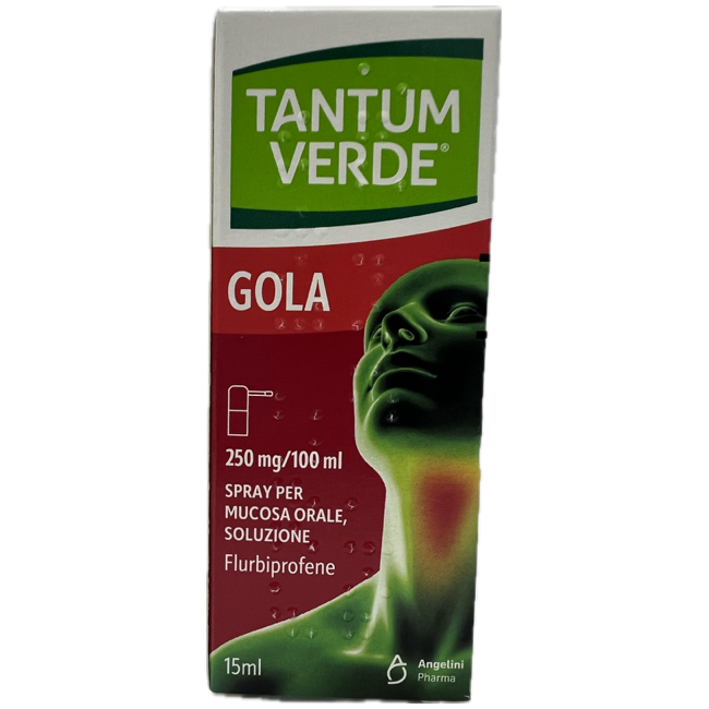 Angelini Tantum Verde Gola 250mg/100ml Spray Per Mucosa Orale, Soluzione Flurbiprofene