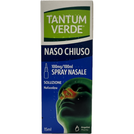 Flacone da 15 Ml Spray con Applicatore di Tantum Verde Naso Chiuso  della Angelini Pharma