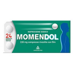 Blister da 24 compresse film rivestite di Momendol 220 mg della Angelini Pharma