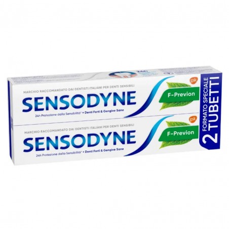 2x75ml di Sensodyne Dentifricio F Previon Denti Sensibili