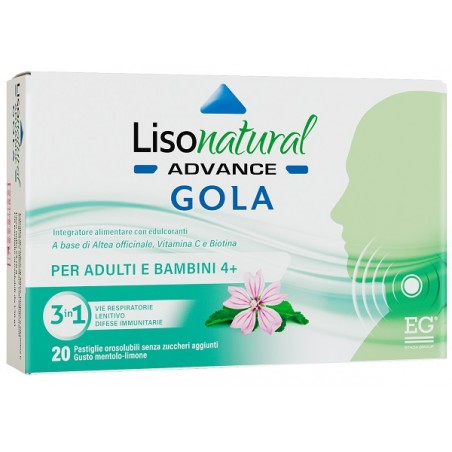 Eg Eurogenerici Lisonatural Advance Gola 20 Pastiglie