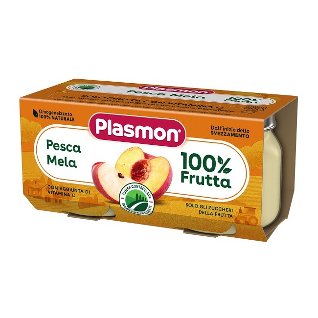 Plasmon Omogeneizzato Pesca Mela 160 G