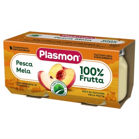 Plasmon Omogeneizzato Pesca Mela 160 G