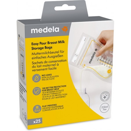 Medela Easy Pour Sacca Conservazione Latte Materno 25 Pezzi