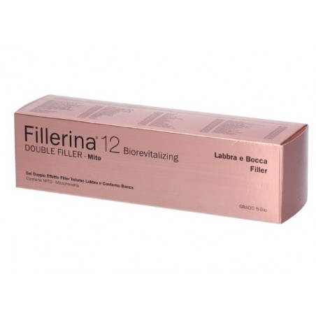 Labo Fillerina 12 Double Filler Mito Labbra E Bocca Gel Biorevitalizing Grado 5 Bio Dispenser Lip Massage Tip 7 Ml