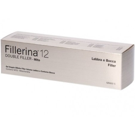 Labo Fillerina 12 Double Filler Mito Labbra E Bocca Gel Base Grado 5 Dispenser Lip Massage Tip 7 Ml