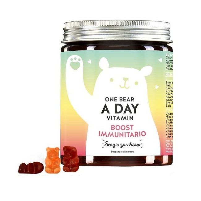 Beautybears Gmbh One Bear A Day Vitamin Immun Boost Mit Vitamin C & D 45 Caramelle Gommose