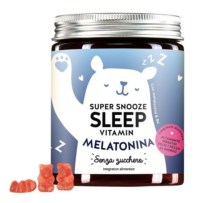 Beautybears Gmbh Super Snooze Sleep Vitamin With Melatonin Sugarfree 45 Caramelle Gommose