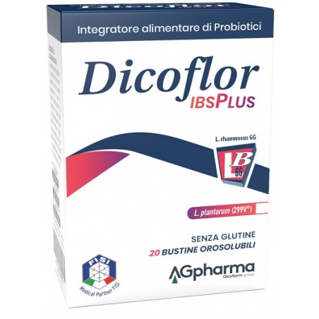 confezione 20 bustine orosolubili dicoflor ibsplus