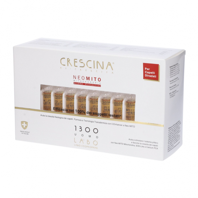 Labo Crescina Ri-crescita Neo Mito 1300 Uomo 40 Fiale 3,5 Ml