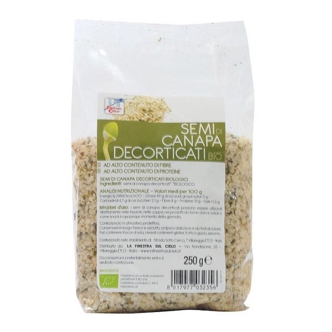 Biotobio Fsc Semi Di Canapa Decorticati Bio Ad Alto Contenuto Di Fibra 250 G