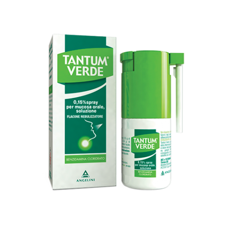 Tantum Verde 0,15% spray antinfiammatorio per la mucosa orale