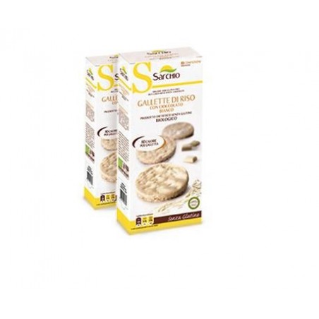 Sarchio Gallette Riso Cioccolato Bianco 100 G