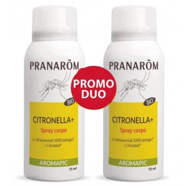 2 flaconi da 75 ml di spray corpo citronella pranarom