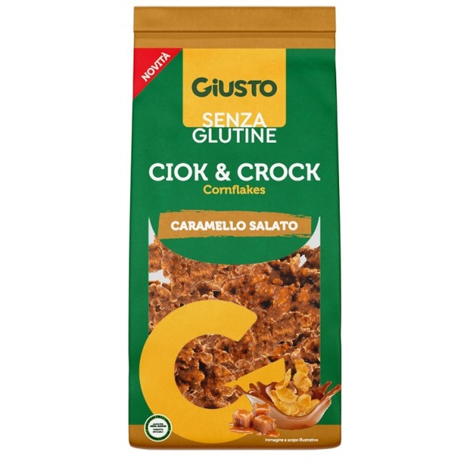 Farmafood Giusto Senza Glutine Ciock & Crock Cornflakes Caramello Salato 125 G