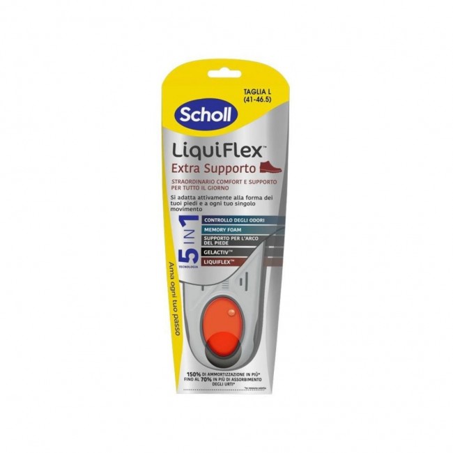 1 paio di Liquiflex Extra Supporto Solette Taglia Large da Scholl