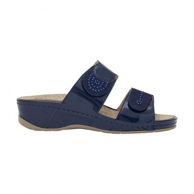 1 paio di Iris Sandalo Doppio Strappo Navy Blue 37 da Scholl Shoes