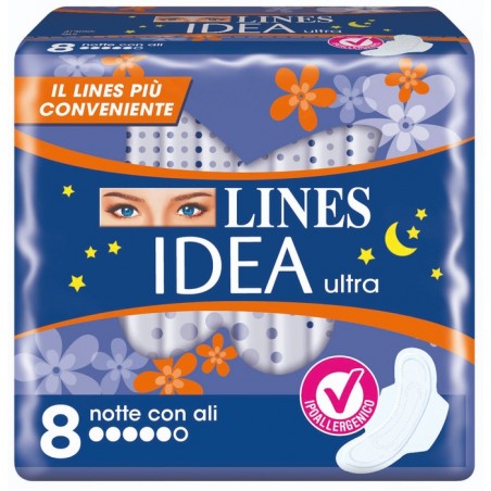 Fater Lines Idea Ultra Notte Ali 8 Pezzi