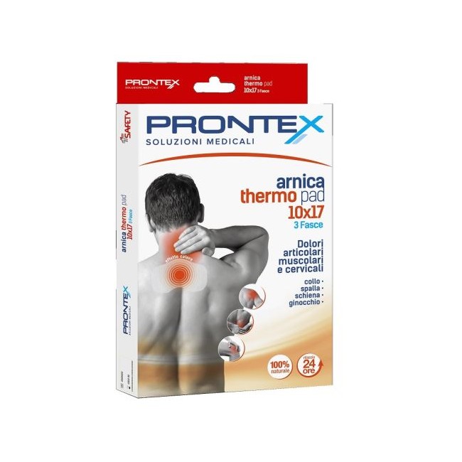 Safety Fascia Prontex Arnica Thermo Pad 10 X 17 3 Pezzi collo spalla