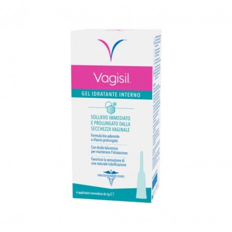 6 Applicatori Monodose di Gel Idratante Vaginale Interno da Vagisil