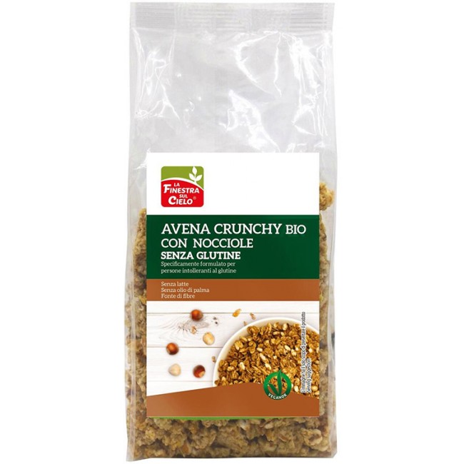 Biotobio Crunchy Senza Glutine Avena E Nocciola 250 G