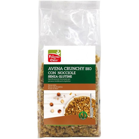 Biotobio Crunchy Senza Glutine Avena E Nocciola 250 G