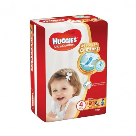 Huggies Pannolini Ultra Comfort Base 4 - 18 Pezzi