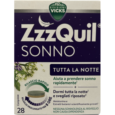 Procter & Gamble Vicks Zzzquil Sonno Tutta La Notte 28 Compresse