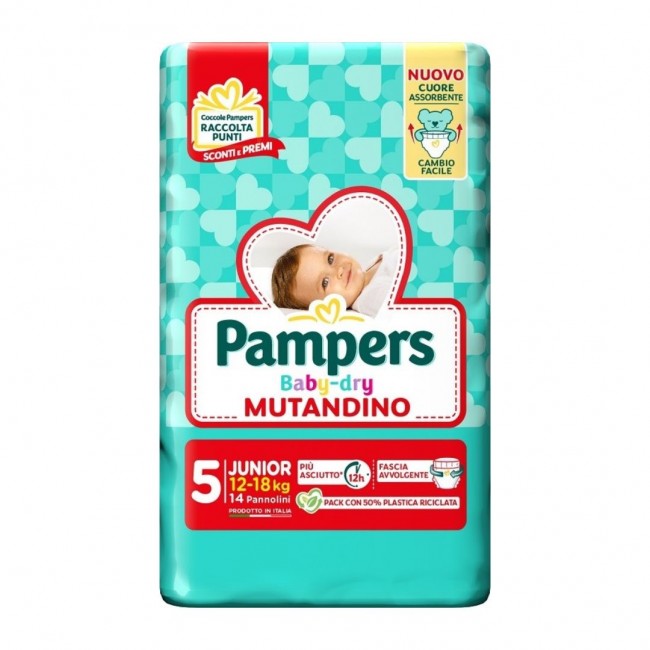 14 pannolini di Pannolino Mutandino Junior 12-18Kg da Pampers Baby Dry