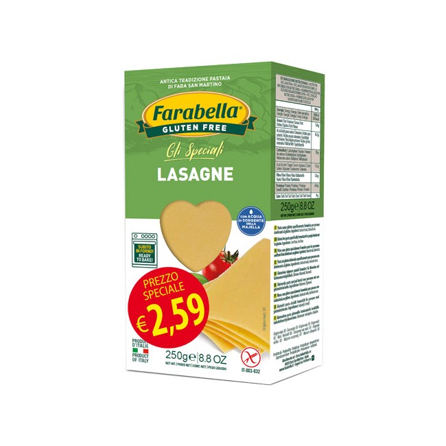 Bioalimenta Farabella Lasagna Promo 250 G X 6 Pezzi