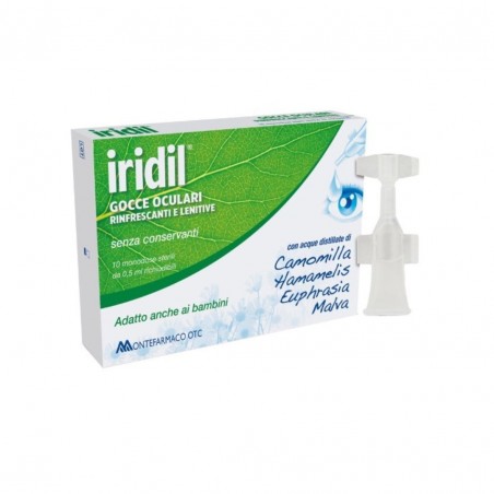 10 flaconcini monodose di Gocce Oculari Rinfrescanti da Iridil