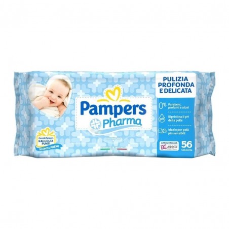 56 pezzi di Salviette Igienizzanti da Pampers Pharma