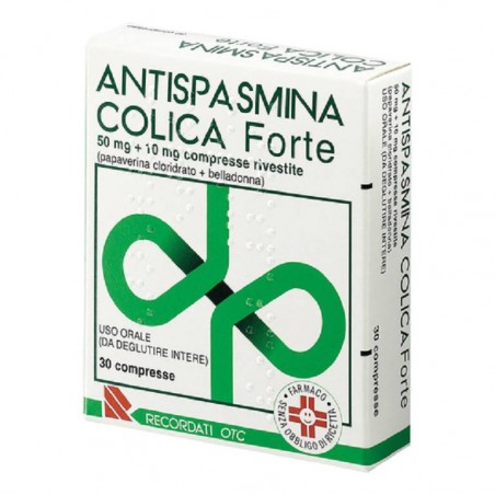 Antispasmina Colica Forte 50 Mg + 10 Mg 30 Compresse Rivestite