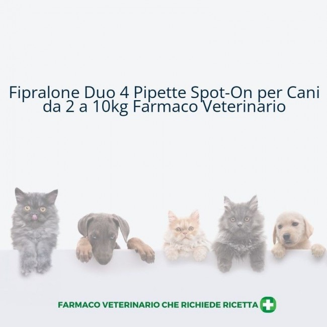 Alfamed S. A. Fipralone Duo 67 Mg/20 Mg Soluzione Spot-on Per Cani Di Piccola Taglia