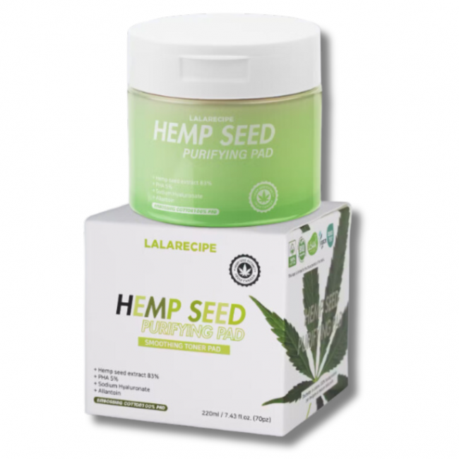 Seoul Cosmetics Co Lalarecipe Hemp Seed Purifying Pad 70 Pezzi