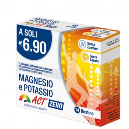 F&f Magnesio E Potassio Act Zero 14 Bustine