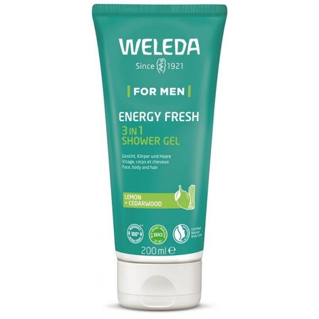 Weleda Doccia For Men Energy Fresh 3in1 Shower Gel 200 Ml