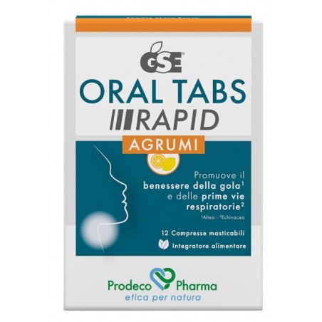 Prodeco Pharma Gse Oral Tabs Rapid Agrumi 12 Compresse Masticabili