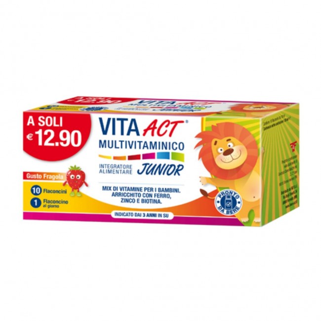 10 fiale di Integratore Multivitaminico Junior da Vita Act